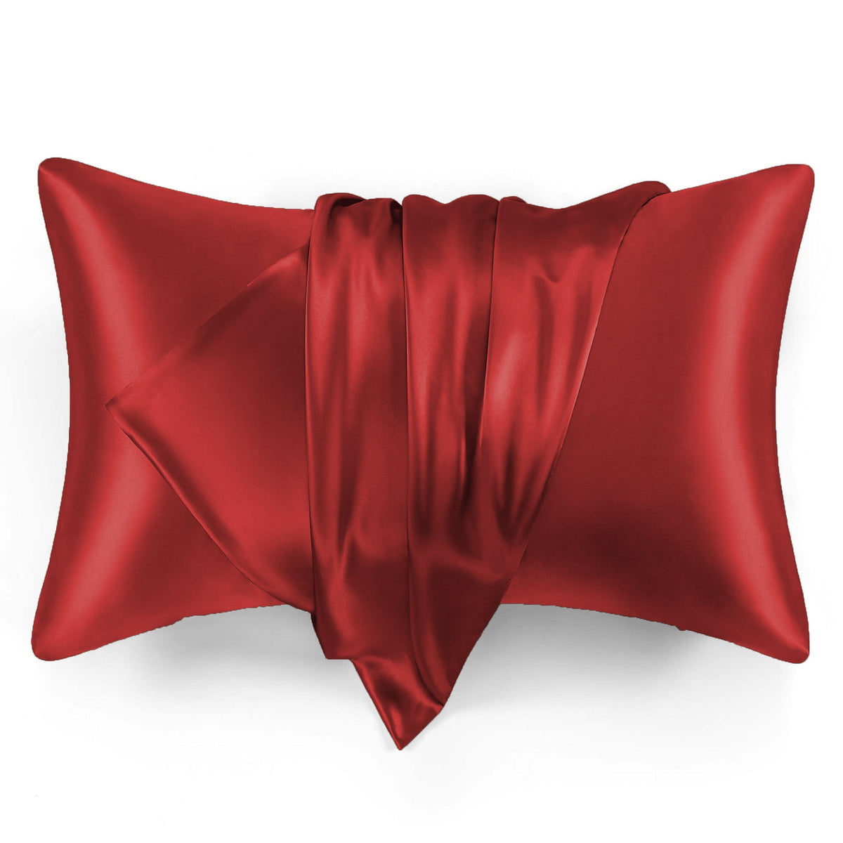 Mulberry silk pillowcase red